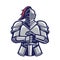 Warrior knight mascot