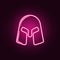 warrior\'s helmet icon. Elements of Fight in neon style icons. Simple icon for websites, web design, mobile app, info graphics