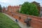 Warsaw Barbican is semicircular fortified outpost in Warsaw,