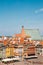 Warsaw cathedral and Castle square at old town in Warsaw, Poland