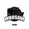 Warsaw, fortress, black and white logo
