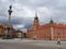 Warsaw/Poland - 21/03/2020 - Almost empty square in front of Royal Palace due to coronavirus pandemic.