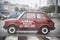 Warsaw, Poland, August 2017: Small sightseeing car in a rainy parking lot in Poland