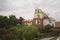 WARSAW, POLAND -Church of St. Anne in the city of Warsaw in Poland, neoclassical architecture overlooking the bell tower.