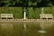 Warsaw, Poland - June 9, 2018: Sculpture of Stanislaw August in Lazienki Park, or Royal Baths, the largest park in Warsaw which