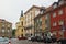 WARSAW, POLAND - MAY 12, 2012: View of the historical buildings in old part of Warsaw