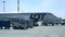 WARSAW, POLAND - MAY, 18, 2017. Baggage loading to LOT airliner at the airport