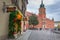 Warsaw, Poland - September 5, 2018: Architecture of the Royal Castle square in Warsaw city, Poland. Warsaw is the capital and