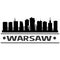 Warsaw Skyline City Icon Vector Art Design