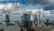 Warsaw Skyline City Timelapse with cloud Dynamic