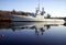 Warship reflection,The H M C S Fraser