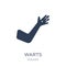 Warts icon. Trendy flat vector Warts icon on white background fr