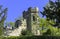 Warwick Castle - the Mound and Northern Tower in Warwick, Warwickshire, UK