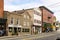 Warwick, NY / United States - Sept. 26, 2020: Landscape view of Warwick`s quaint shopping district on Main Street