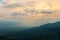 It was raining at the viewpoint Mon Long mountain