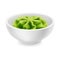 Wasabi sauce in a bowl realistic