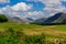 Wasdale fells from the road from Santon Bridge