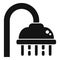 Wash clean bath icon simple vector. Restroom hose spa