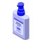Wash dispenser antiseptic icon, isometric style