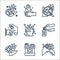 Wash hand line icons. linear set. quality vector line set such as washing hands, hand sanitizer, hand, sanitizer, handwash,