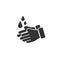 Wash hands icon in simple design. Vector illustration