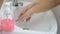 Wash hands keep clean protect against viruses and bacteria