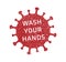 Wash your hands drop icon sign. Coronavirus pandemic infographic logo symbol. Stop covid19. Vector illustration image. Isolated on