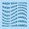 Wash Your Hands wave text vector illustration abstract shape