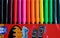 Washable markers marqueurs fine line assorted colours