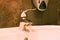 Washbasin faucet detail