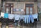 Washed clothes drying outside