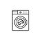 Washer car carwash icon. Element of car wash thin line icon