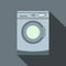 Washer flat icon with shadow