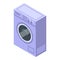 Washer icon, isometric style