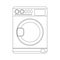 Washer. Laundry service. Automatic electronic device designed for washing textile products.