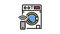 washer remote control color icon animation