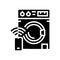 washer remote control glyph icon vector illustration