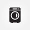 Washer vector icon illustration graphic design.