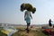 Washermen At Barakar River in India