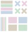 Washi tapes collection in vector. Colorful ribbons