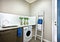 Washing area with a washing machine of a modern house