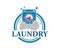 washing clothes logo icon vector of laundry service design