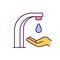 Washing hands RGB color icon