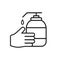 washing hands sign icon vetor design illustration