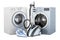 Washing machine, clothes dryer, electric steam iron and garment steamer, 3D rendering