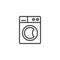 Washing machine line icon