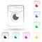 washing machine logo multi color style icon. Simple glyph, flat vector of electro icons for ui and ux, website or mobile