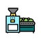 washing machine olive color icon vector illustration