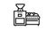 washing machine olive line icon animation