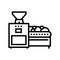 washing machine olive line icon vector illustration